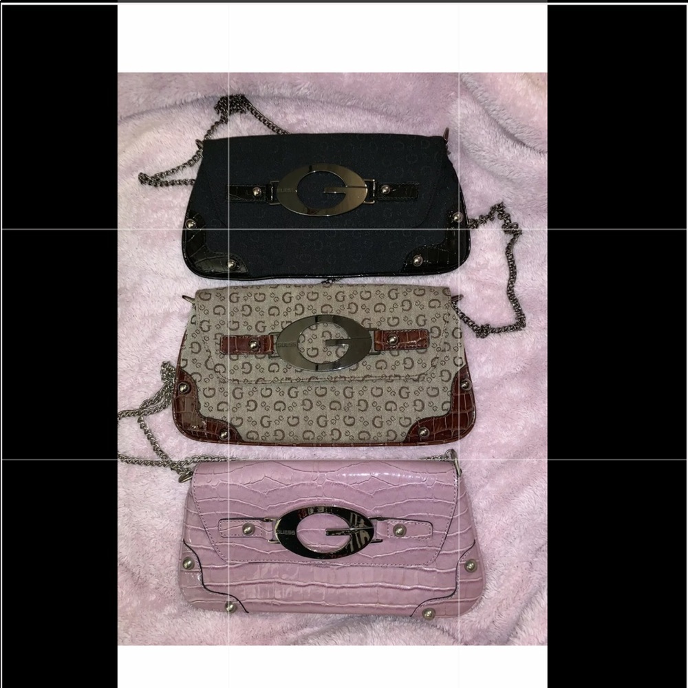 ***SOLD***THREE BEAUTIFUL GUESS BAGS